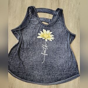 Joei & I faith floral tank